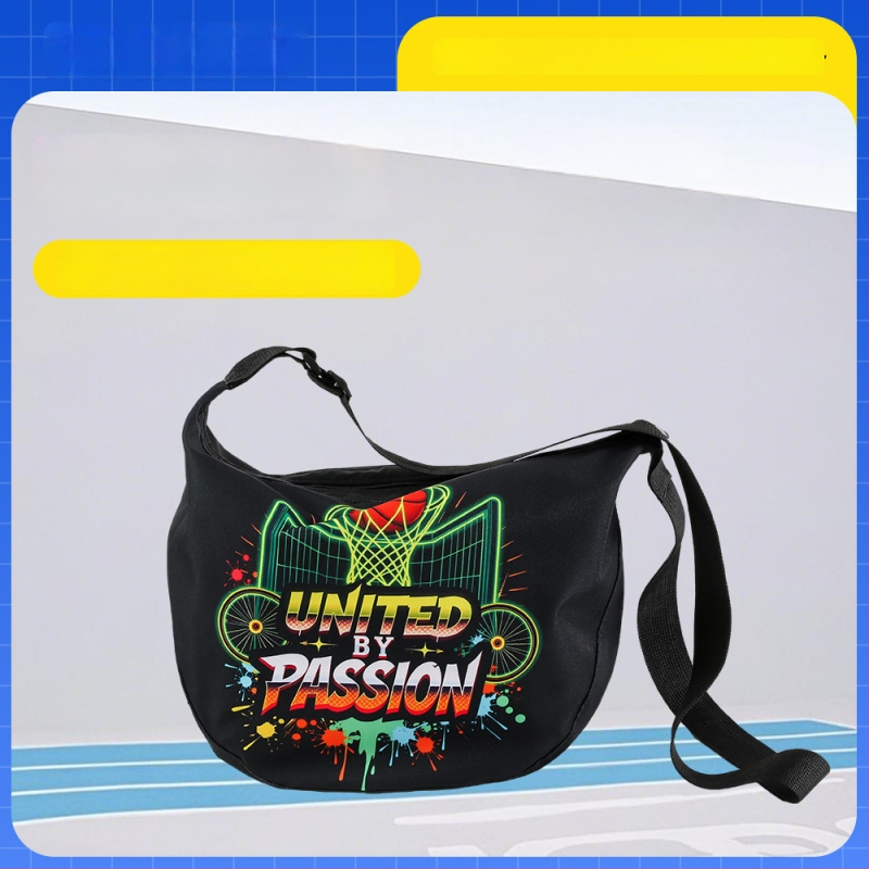 Taška na basketbal cez rameno - Oxford látka, Produktové číslo 11-Crossbody Basketball Bag, Potlač loga, Značka Chen Hao, Vhodné pre futbal, basketbal a volejbal.