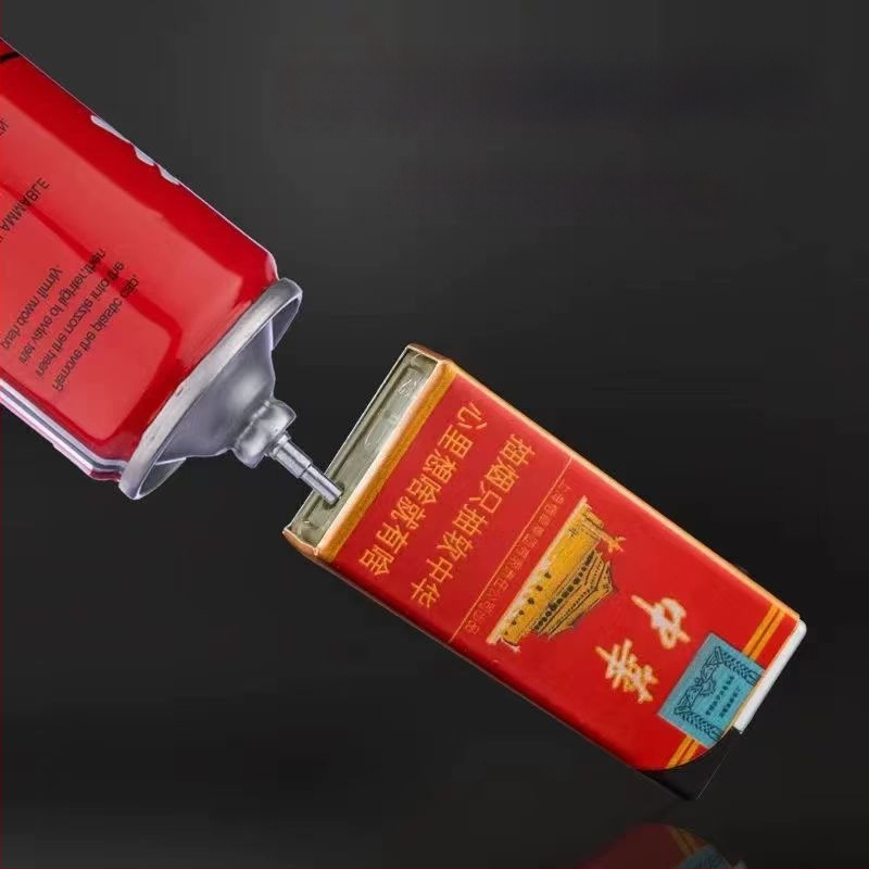 Zapaľovač s kovovým telom, proti vetru, opakovane plniteľný, palivo bután, štýl národného trendu