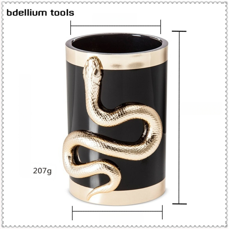 Hengrun 10-dielna súprava štetcov na make-up s ABS rukoväťou, celková dĺžka 20 cm, dĺžka štetín 5 cm, balenie v tvare valca