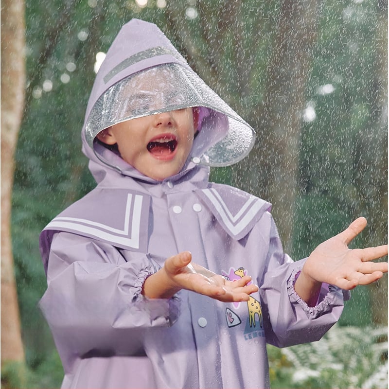 Detský EVA dážďový pončo na turistiku - nepremokavý, pre 1 osobu, možnosť potlače loga, prispôsobiteľný