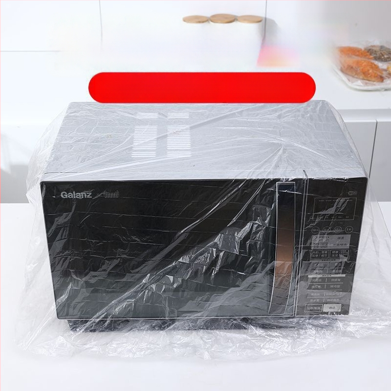 Jednorázový kryt proti prachu pre hrniec na ryžu a mikrovlnnú rúru, priehľadný, extra veľký, hrubý plastový kryt na skladovanie