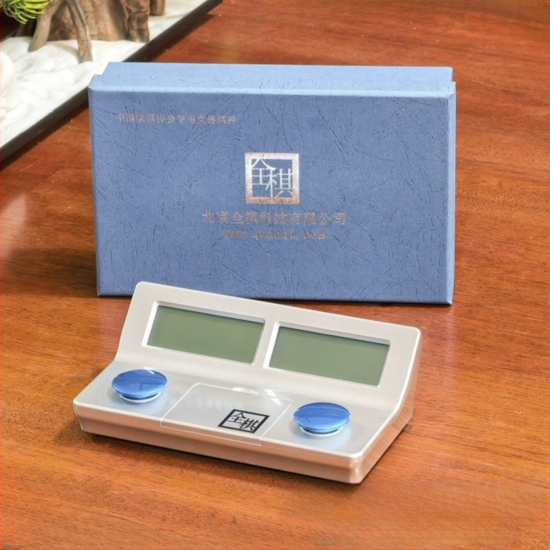 Elektronické šachové hodiny s inteligentným hlasom, pre šachy a Go hry (telo z PVC, pauza, protišmykové, 2-riadkový displej)