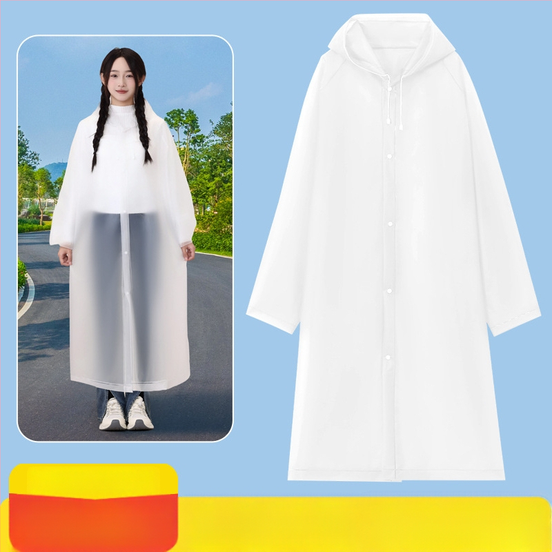 TPU pláštenka pre dospelých, dlhá, opakovane použiteľná, pre turistiku, hrúbka materiálu 0.18 mm