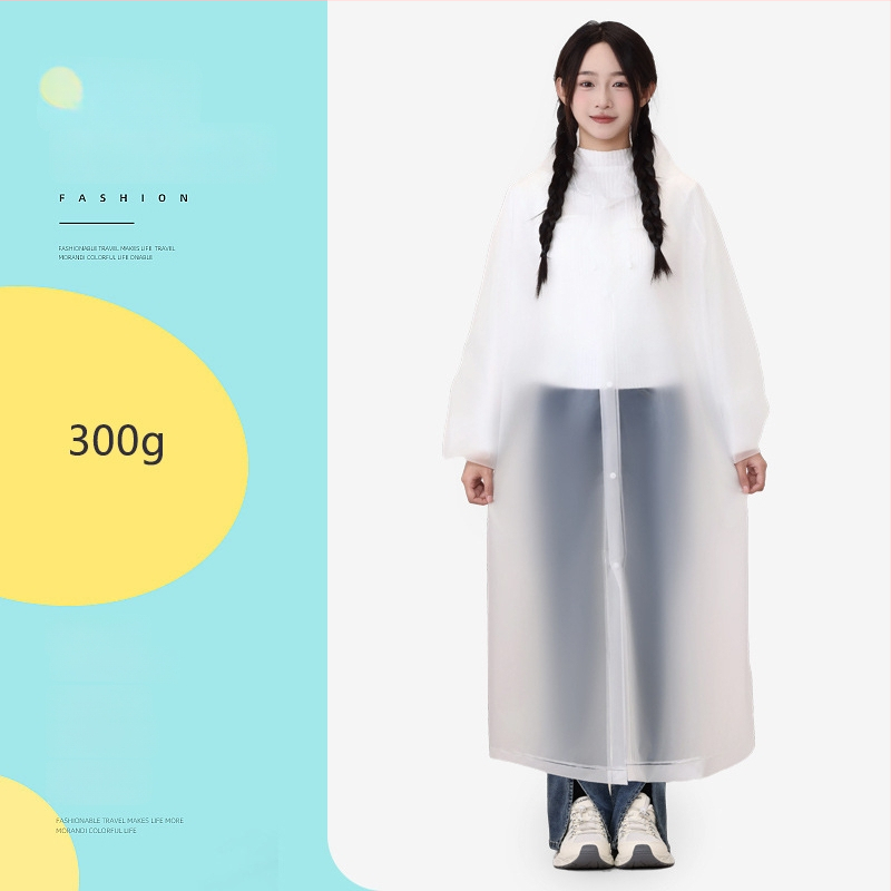 TPU pláštenka pre dospelých, dlhá, opakovane použiteľná, pre turistiku, hrúbka materiálu 0.18 mm