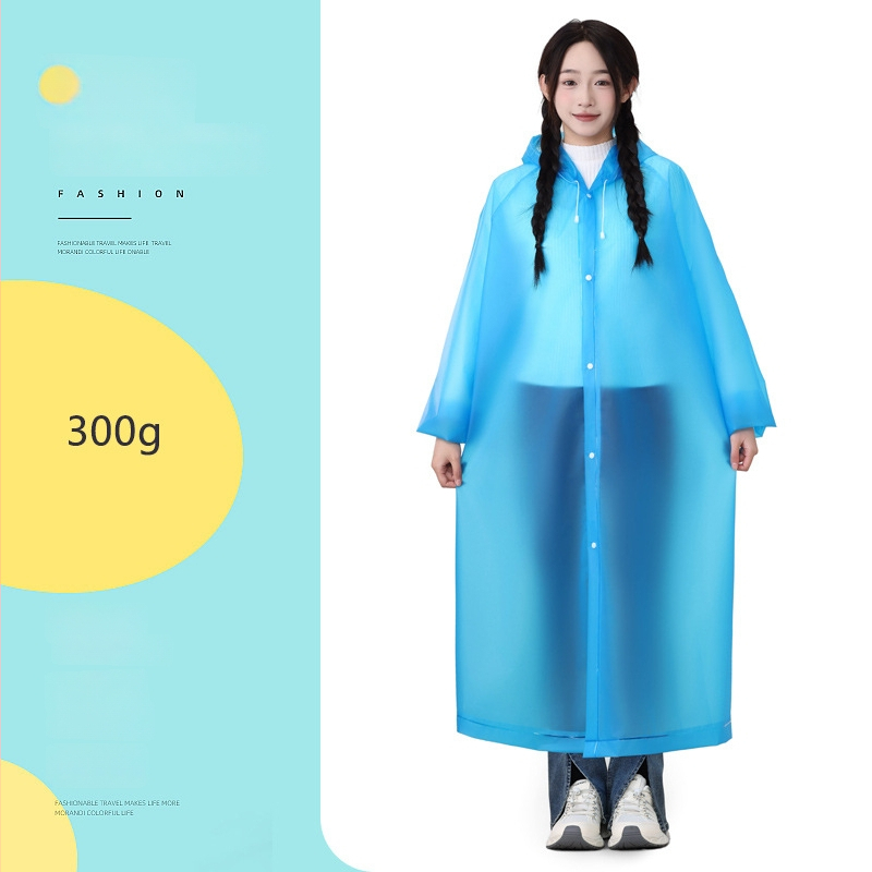 TPU pláštenka pre dospelých, dlhá, opakovane použiteľná, pre turistiku, hrúbka materiálu 0.18 mm