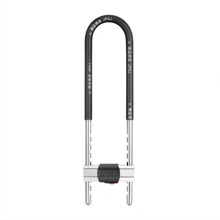 U-typ zámok s heslom pre sklenené dvere, mechanický, oceľový, hrúbka zámkovej tyčinky 15 mm, rozstup tyčí 85 mm