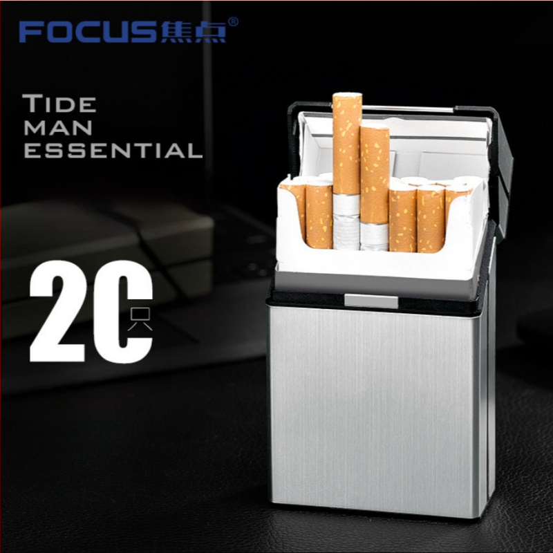 Kovová škatuľka na cigarety s logom – moderný minimalistický dizajn, potlačené logo, balenie 300 ks