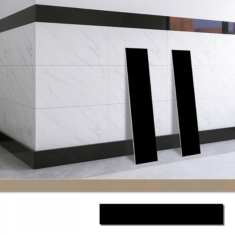 Samolepiaca nálepka na stenu – samolepiaca líšta pod stenu, PET materiál, moderný minimalistický štýl, vhodné do obývačky, spálne, pracovne, kuchyne a kúpeľne.