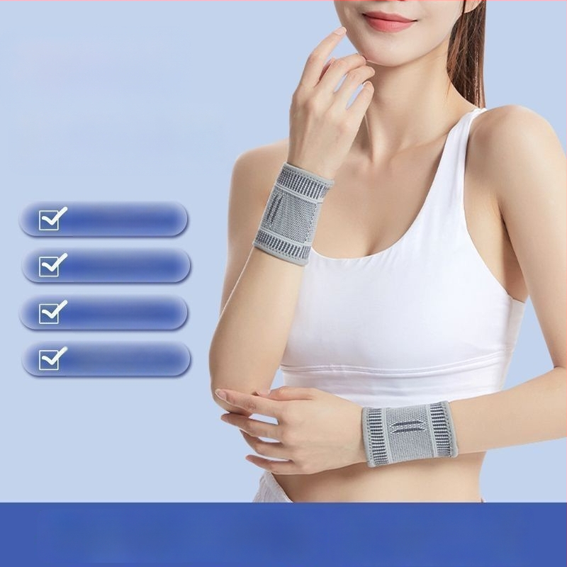 Chránič zápästia - Unisex, Lycra, pre badminton, stolný tenis a tenis, ochrana zápästia (Materiál: Lycra; Spoločenské športy: Badminton, Stolný tenis, Tenis; Ochranná oblasť: zápästie)