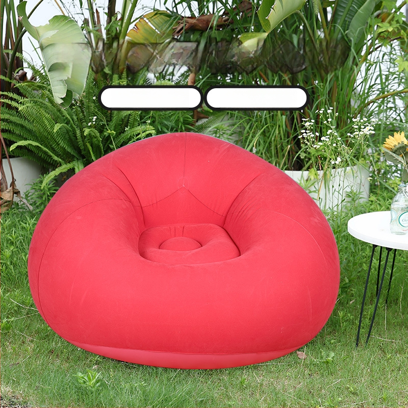 Nafukovacia sedačka v tvare gule (PVC; 1 osoba; 1,1 kg čistá hmotnosť; nafúknutie vzduchovou pumpou; kód produktu Qx-sf)