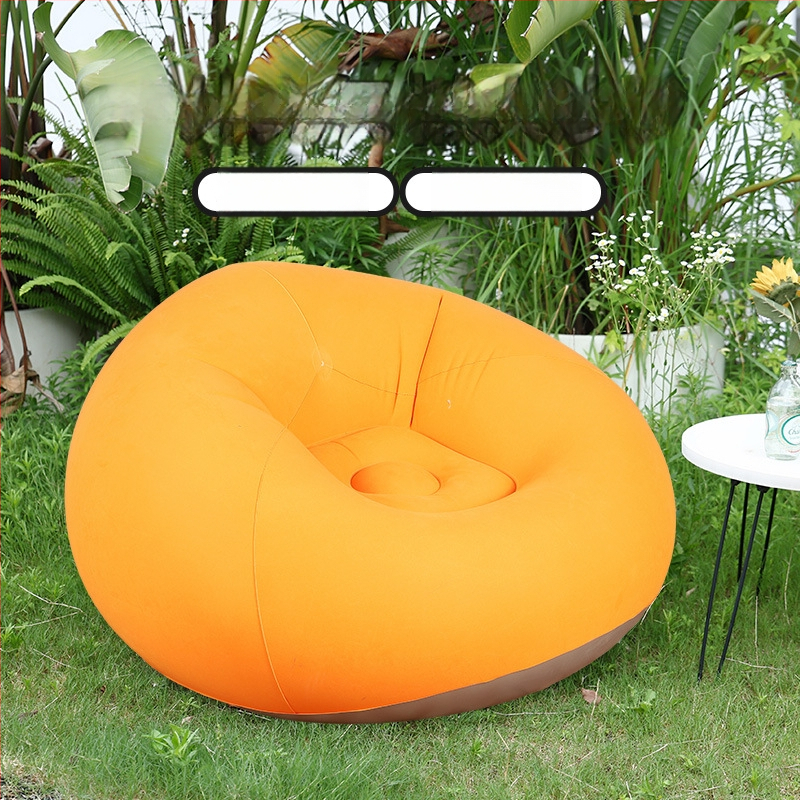 Nafukovacia sedačka v tvare gule (PVC; 1 osoba; 1,1 kg čistá hmotnosť; nafúknutie vzduchovou pumpou; kód produktu Qx-sf)