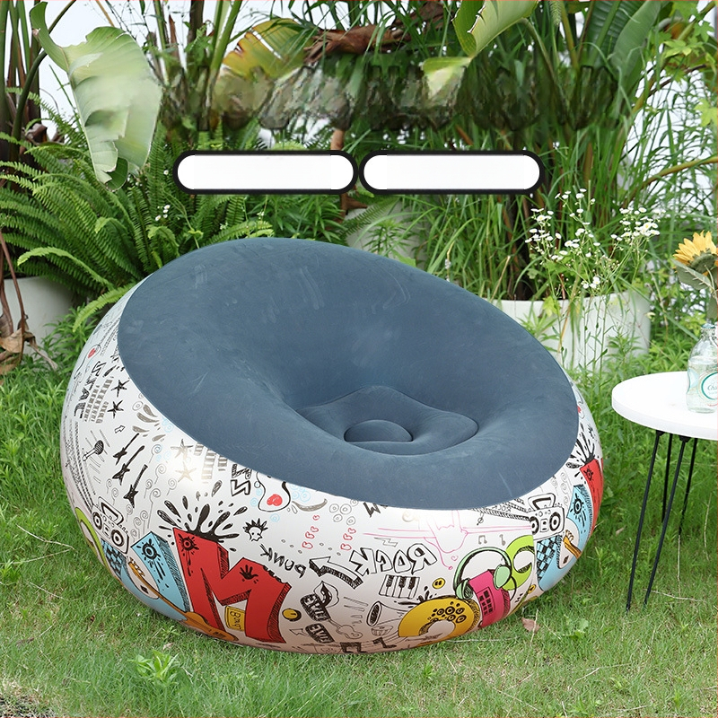 Nafukovacia sedačka v tvare gule (PVC; 1 osoba; 1,1 kg čistá hmotnosť; nafúknutie vzduchovou pumpou; kód produktu Qx-sf)