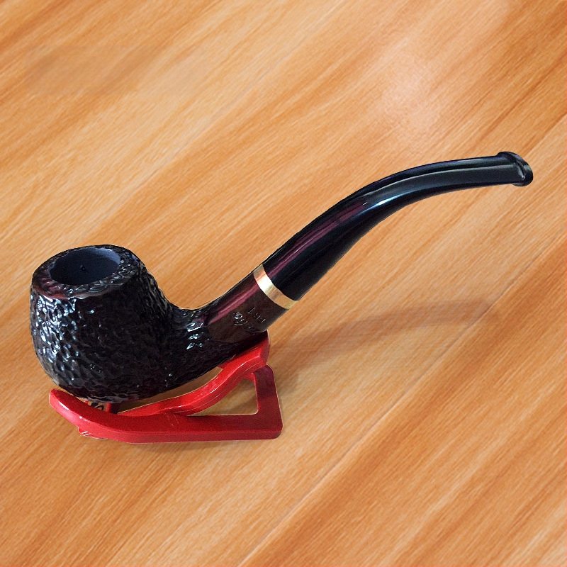Fajka zo santalového dreva — ručne vyrobená, retro vyrezávaná, zakrivená, prenosná, súprava na ručné balenie tabaku