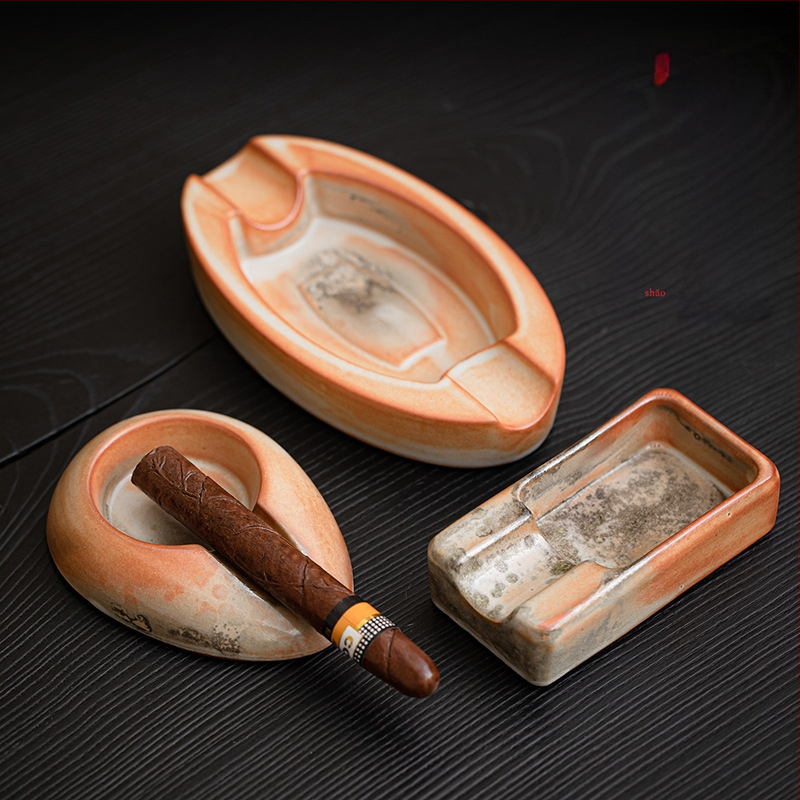 Porcelánový popolník na cigary – Kangli Ceramics, Pôvod Dehua, Čínske štýl, Potlač loga