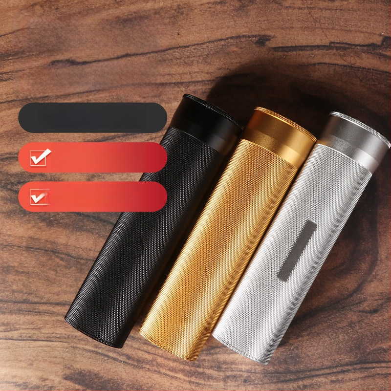 Zvlhčovač cigár s vlhkomerom, balenie 3-4 kusov, uzavreté a udržiava vlhkosť, prenosná kovová trubka