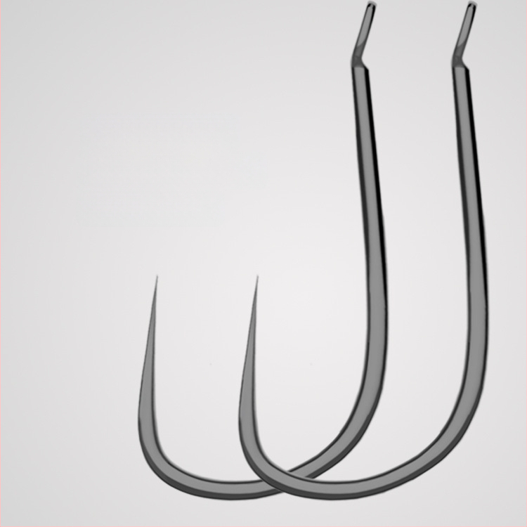 Háčik z vysokouhlíkovej ocele, s dlhým ramenom, bez ostňov, na sladkovodný rybolov