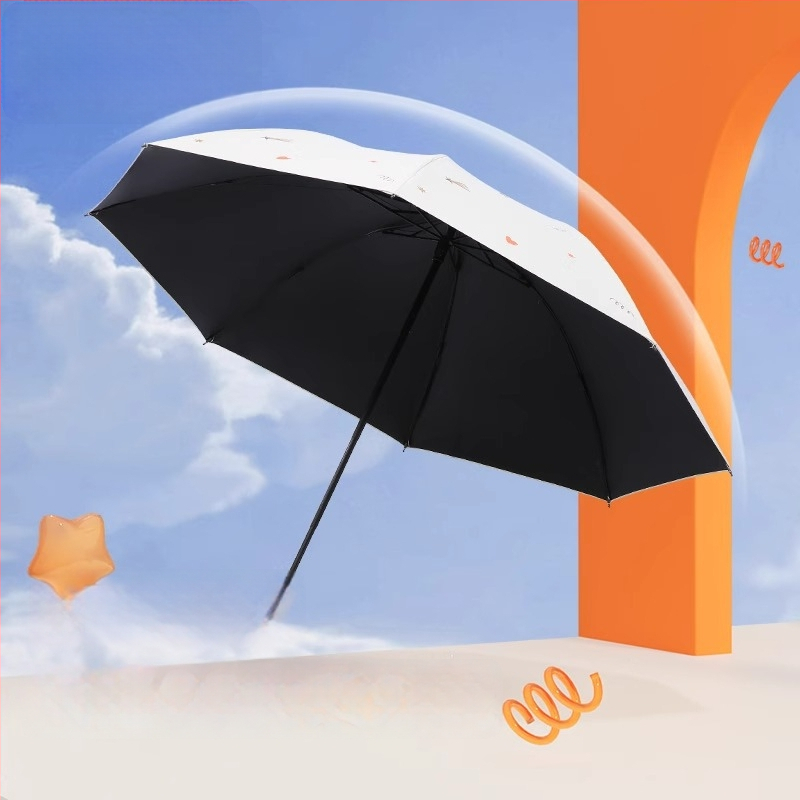 Paradise Umbrella - UV ochrana UPF50+, dvojitá konštrukcia, trojité zloženie ručne otvorenie/zatvorenie, 7 oceľových rebier, hmotnosť 310 g, vhodná na slnko aj dážď