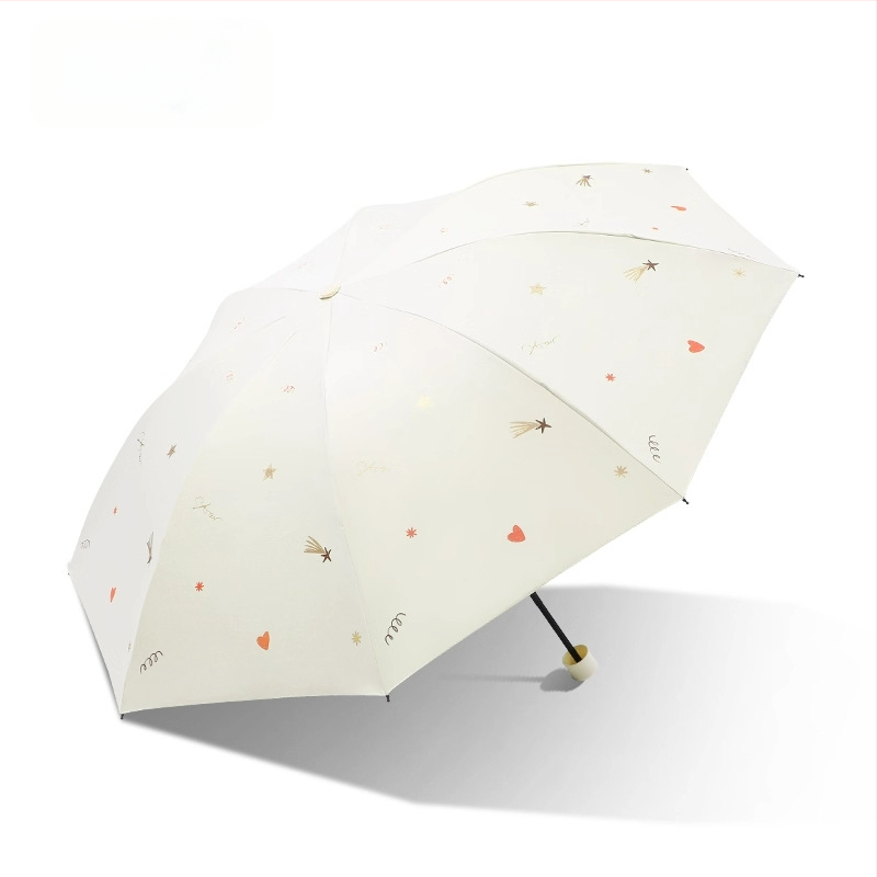 Paradise Umbrella - UV ochrana UPF50+, dvojitá konštrukcia, trojité zloženie ručne otvorenie/zatvorenie, 7 oceľových rebier, hmotnosť 310 g, vhodná na slnko aj dážď