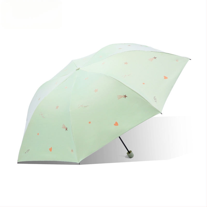 Paradise Umbrella - UV ochrana UPF50+, dvojitá konštrukcia, trojité zloženie ručne otvorenie/zatvorenie, 7 oceľových rebier, hmotnosť 310 g, vhodná na slnko aj dážď