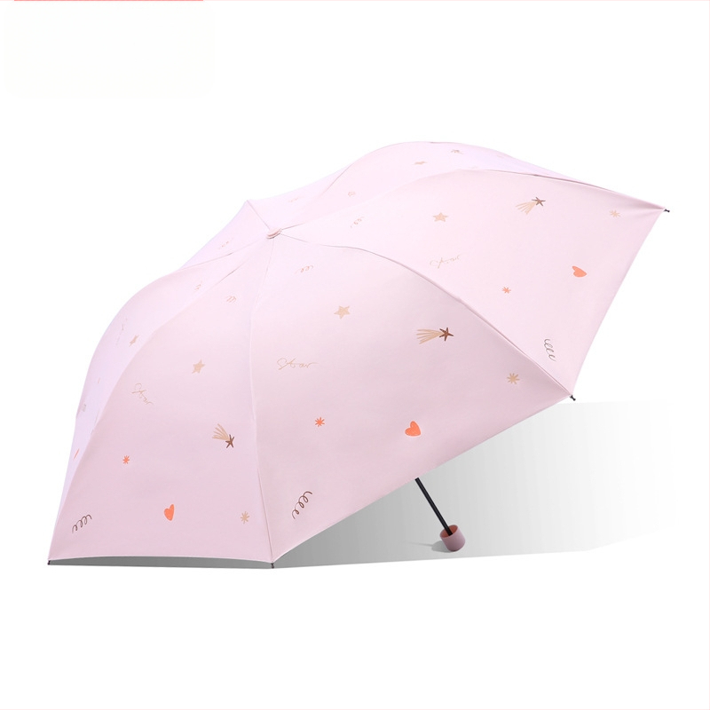 Paradise Umbrella - UV ochrana UPF50+, dvojitá konštrukcia, trojité zloženie ručne otvorenie/zatvorenie, 7 oceľových rebier, hmotnosť 310 g, vhodná na slnko aj dážď