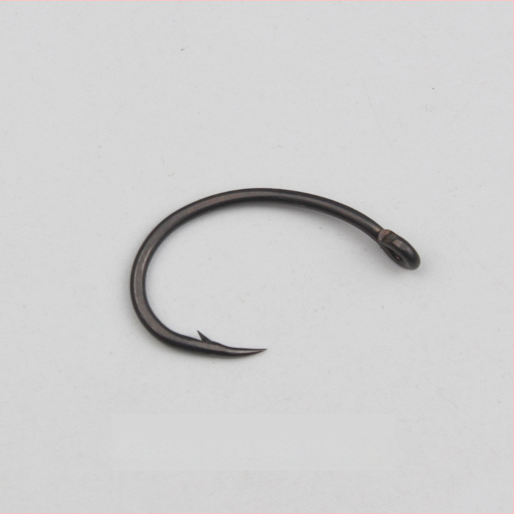 Sada rybárskych háčikov s hrbovým a nakloneným otvorom s prstenom, kovový teflónový trubka; pre sumca a kapra; Materiál: 54122; Značka: Other