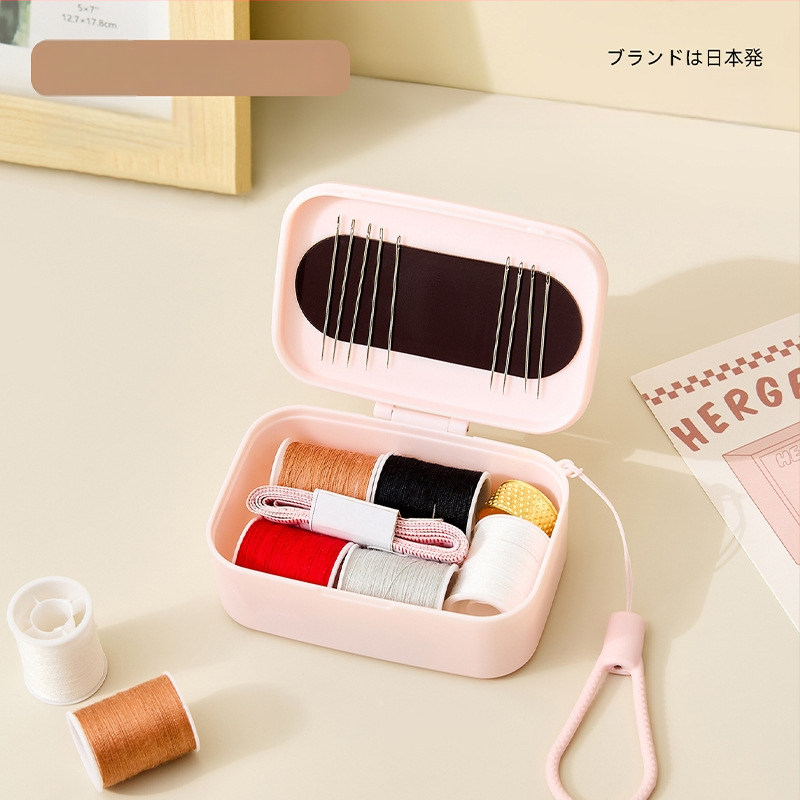 Magnetická škatuľka na ihly a niť – sada na domáce šitie, Suoxiang D2446, 140 kusov, 80 g, moderný štýl