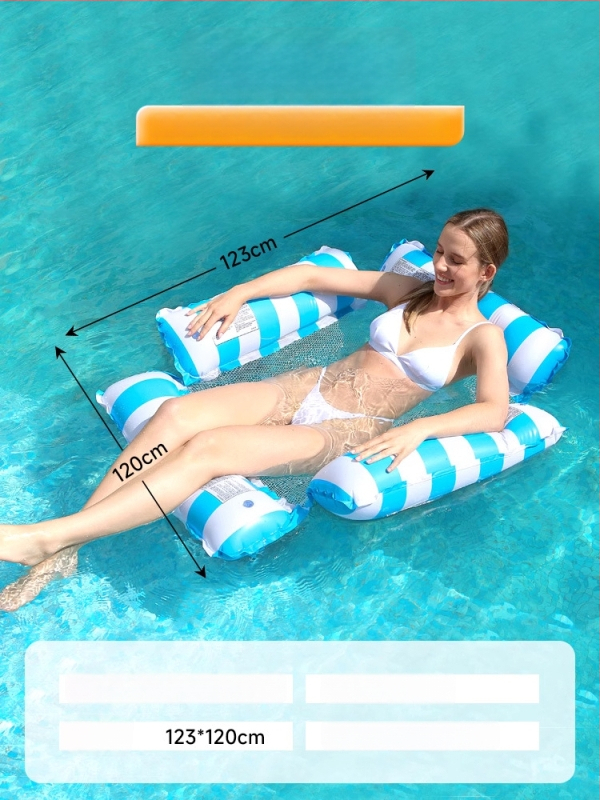 Nafukovacia plávajúca platňa do bazéna – Plastový materiál, Búna, Vodný valec, Podpora funkcie