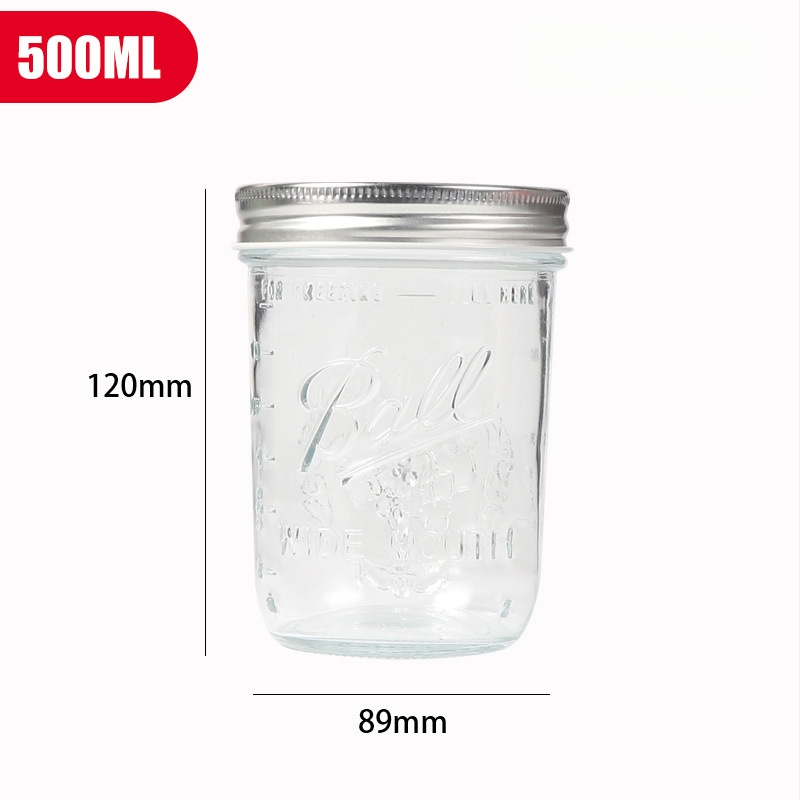 Sklenený Mason pohár so tesniacim uzáverom, vlhkostne odolný kanister na bylinky a príslušenstvo k tabaku