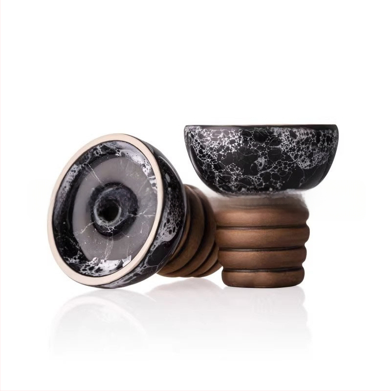 Keramická šíša misa, prasknutý povrch, jednootvorový otvor