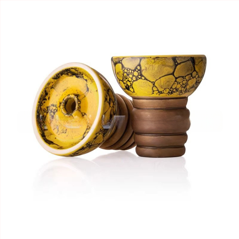 Keramická šíša misa, prasknutý povrch, jednootvorový otvor