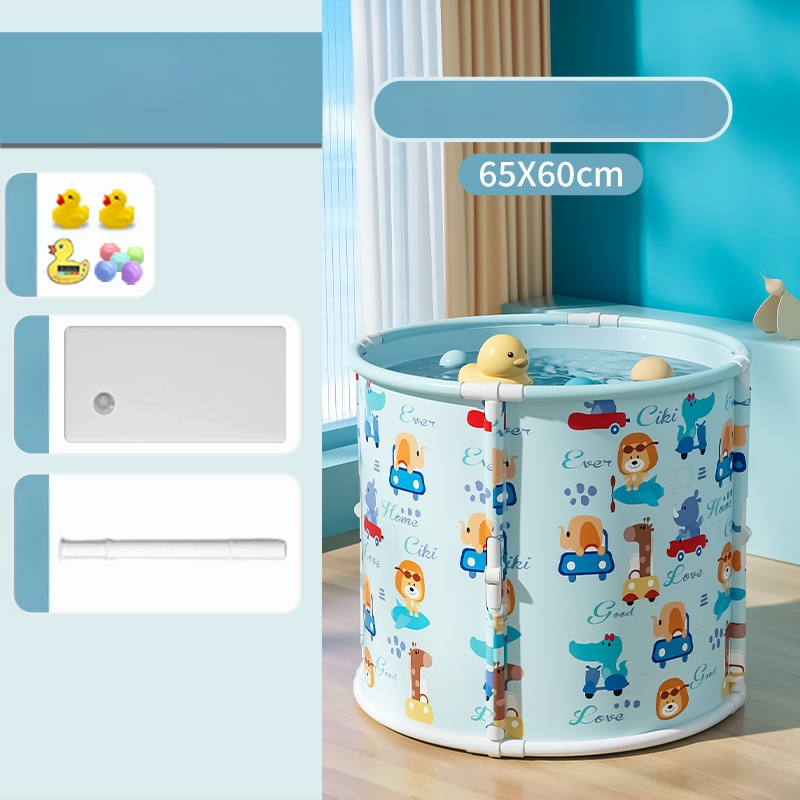 Mobiko Skladacie vedro na kúpanie, bez montáže, z plastu, univerzálne pre dospelých a deti, zosilnené prevedenie