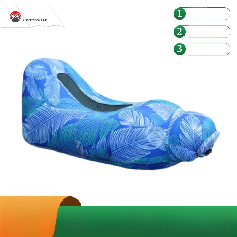 Jednoosobový nafukovací matrac na kempovanie, ľahký 0,7 kg, nosnosť 200 kg, materiál 210T proti pretrhnutiu a vode