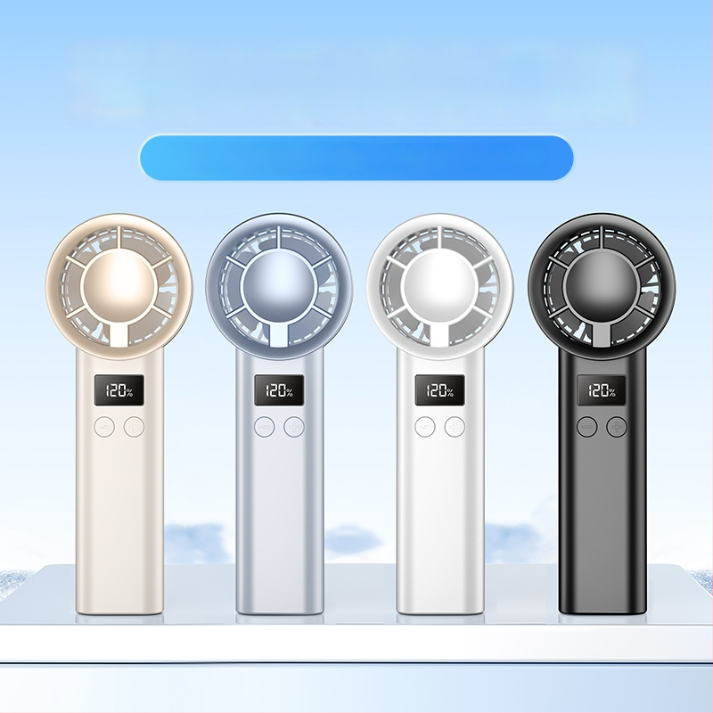 Käeshoitav USB ventilaator, 3 tiivad, sisseehitatud aku 1000–1200 mAh, USB toide, müratase alla 36 dB, 100 kiiruse taset