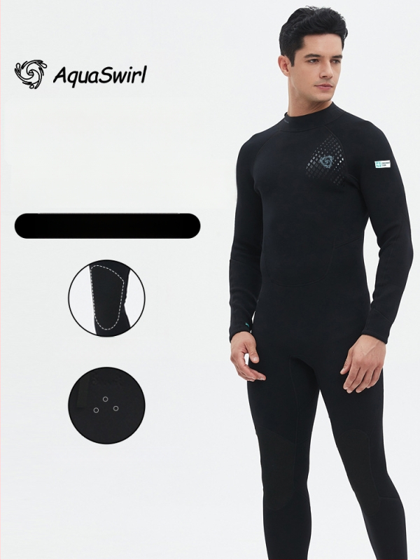 Pánsky celo neoprenový oblek 3 mm, teplo a vysoká elasticita — set na potápanie, šnorchlovanie a voľné potápanie