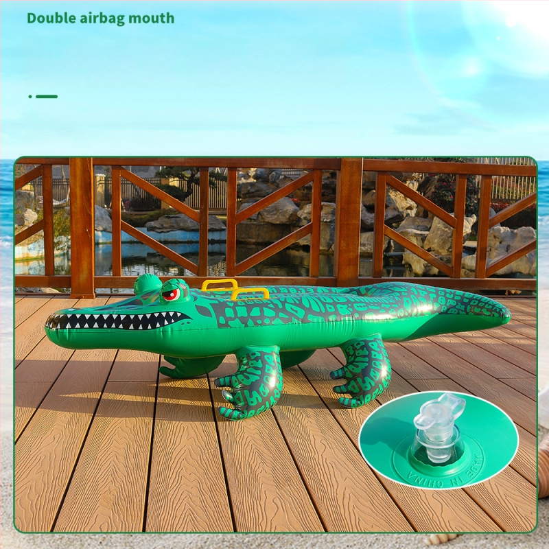 Bawei PVC pūšamā krokodila sērfa dēlis, silkscreen apdruka, universāla izmantošana