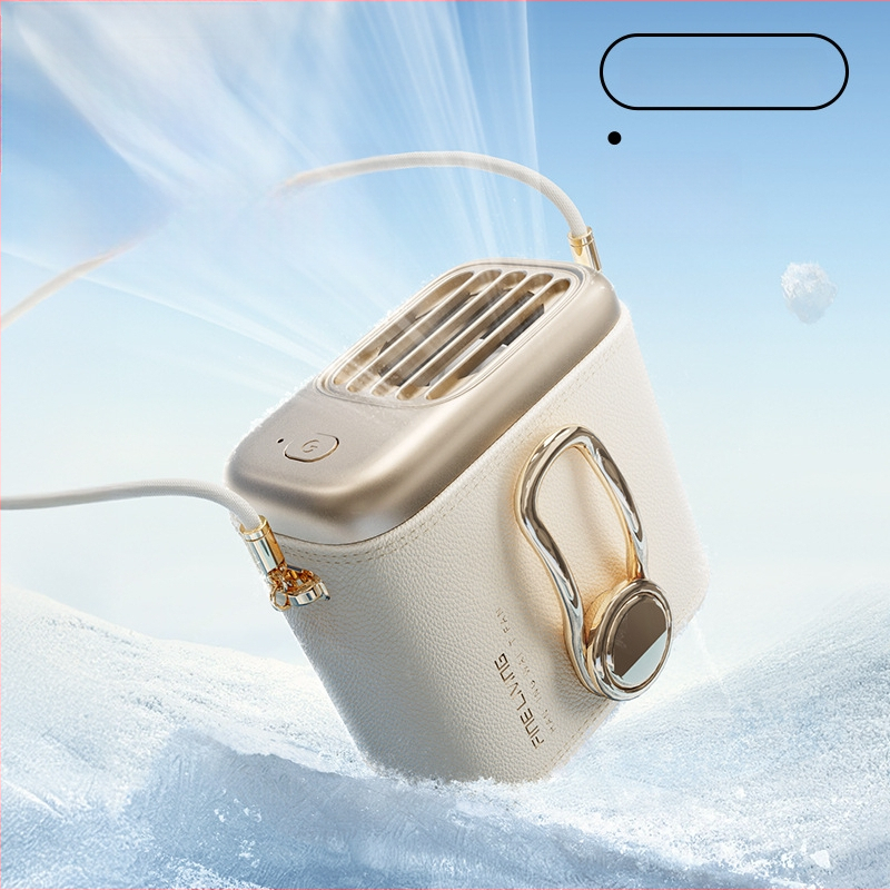 MINI vöö ventilaator – kaasaskantav klips vööle; keha või laua kasutamiseks; 5 kiirust; brushless mootor; sisseehitatud 4000–6000 mAh aku; USB laadimine; mürataset < 36 dB