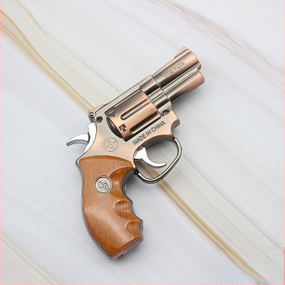 Kovový vetro odolný zapaľovač, mini pištoľový model, bután, balenie 100 kusov