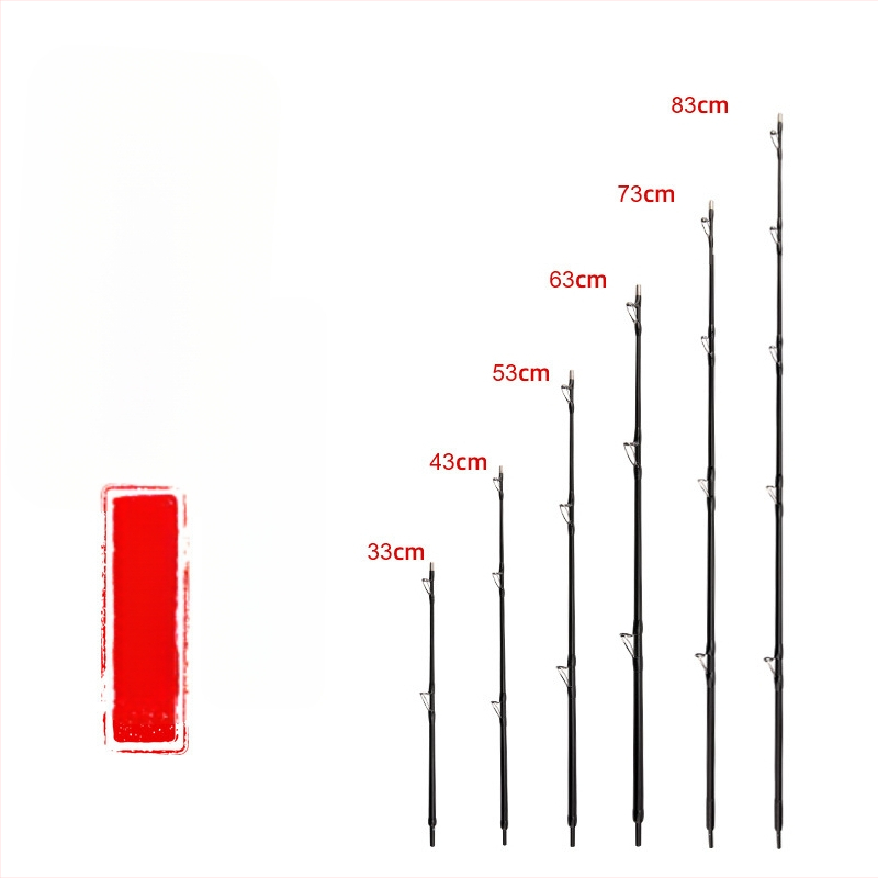 FRP raft kalapüügivarda sektsioonide komplekt: moodulised pikendamis- ja kitsendussektorid DIY ühendusega, käepide ja keskmine osa, FRP materjal