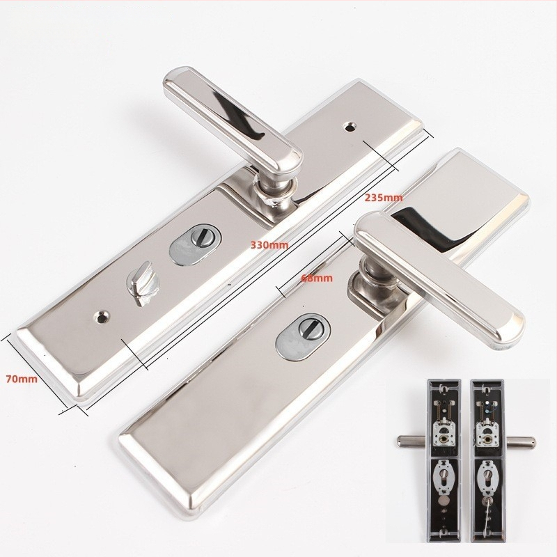 JT-001 Anti-lõhke durvų käepide, terasest, kahekordsete eluainega ja kahekordse kiire lukustusega, isereguleeruv vasak-paremt