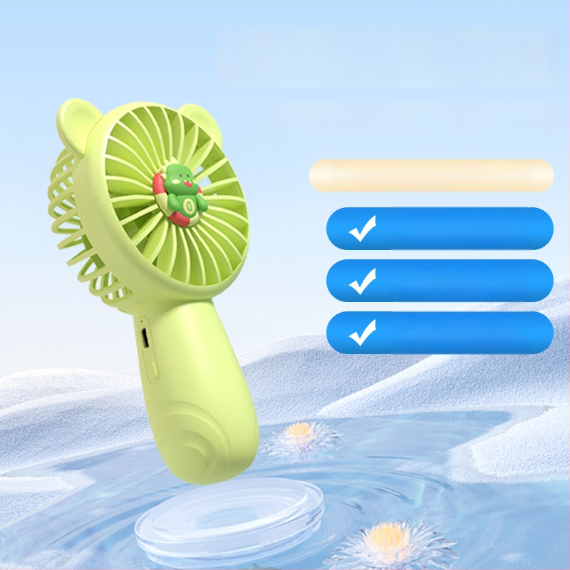 Käeshoitav USB ventilaator, 3 kiirustus, sisseehitatud aku 500–800 mAh, vaikne töö