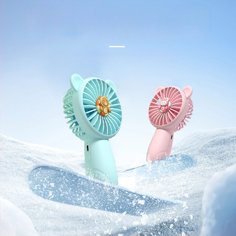 Käeshoitav USB ventilaator, 3 kiirustus, sisseehitatud aku 500–800 mAh, vaikne töö