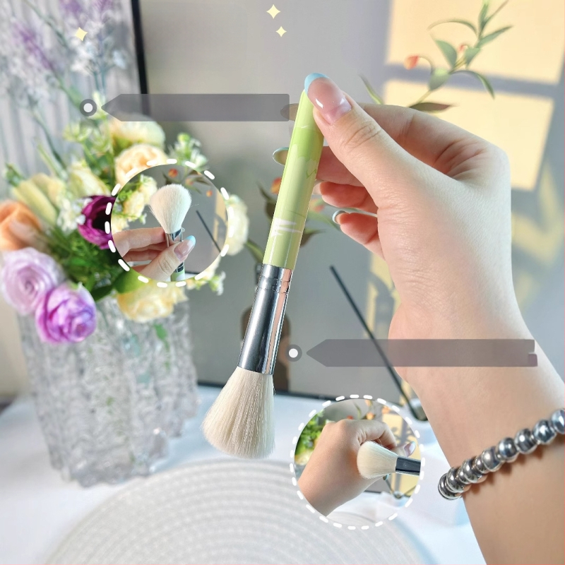 Keqi mini 4 pintslite komplekt – kaasaskantav reisi komplekt pehmete sünteetiliste karvadega, silmavarju pintsel ja jumestuspintsel