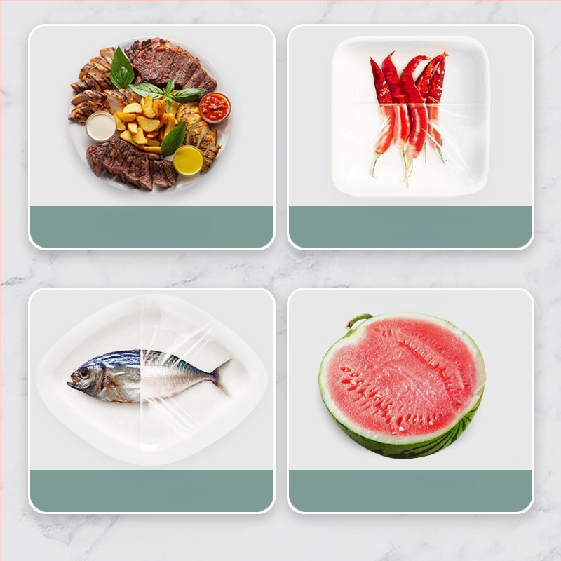 Vienkartinis plėvelės dangtelis šaldytuvui maisto laikymui – plastmasė, -60°C iki 140°C, 1 vnt, namų naudai