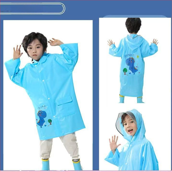 Laste poncho multikas stiiliga, EVA kangas, korduvkasutatav, mõeldud ühe lapse jaoks matkamiseks