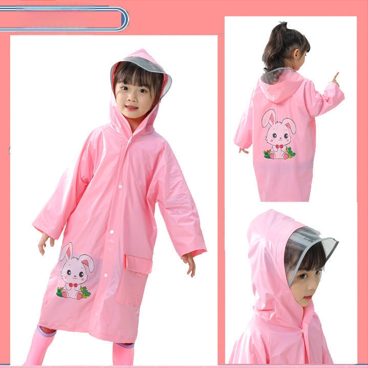 Laste poncho multikas stiiliga, EVA kangas, korduvkasutatav, mõeldud ühe lapse jaoks matkamiseks