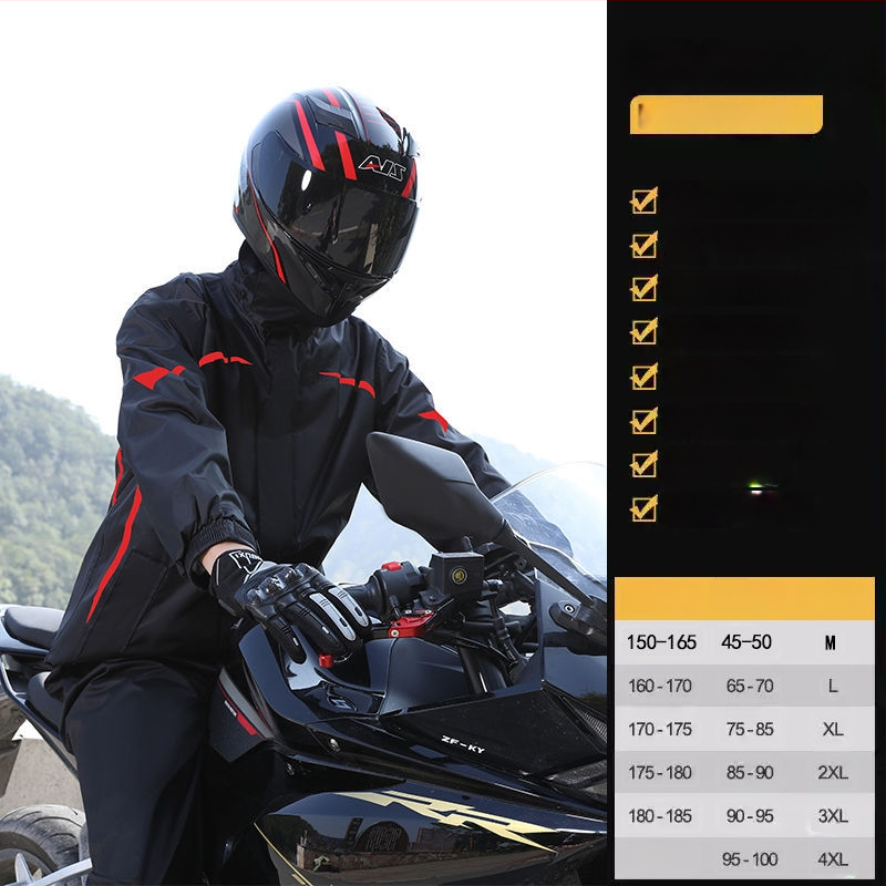 Vīriešu lietusjakas un lietusbikses komplekts – atdalīts stilā, Chun Yafang audums 0,2 mm, PVC ūdensnecaurlaidīgs slānis, pončo, 1 pieaugušais, ārējai velobraukšanai un pārgājieniem