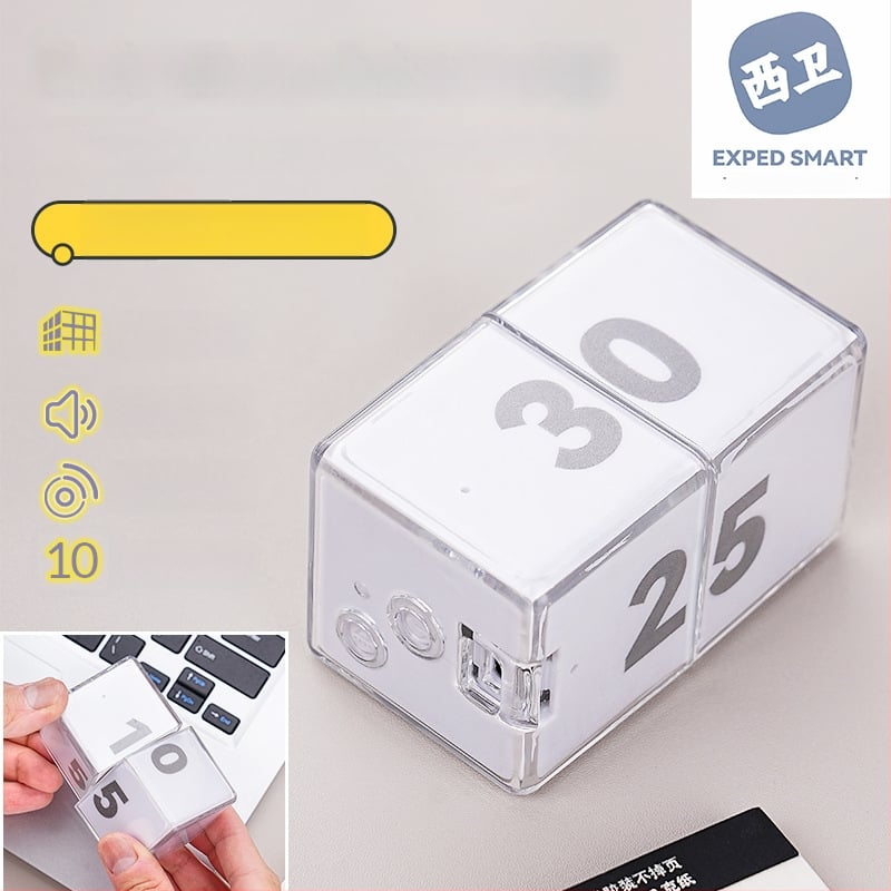 Exped Smart West Guard Cronometru cub cu senzor de gravitație — electronic, alimentat de baterie, carcasă din plastic, pentru studiu, birou, bucătărie