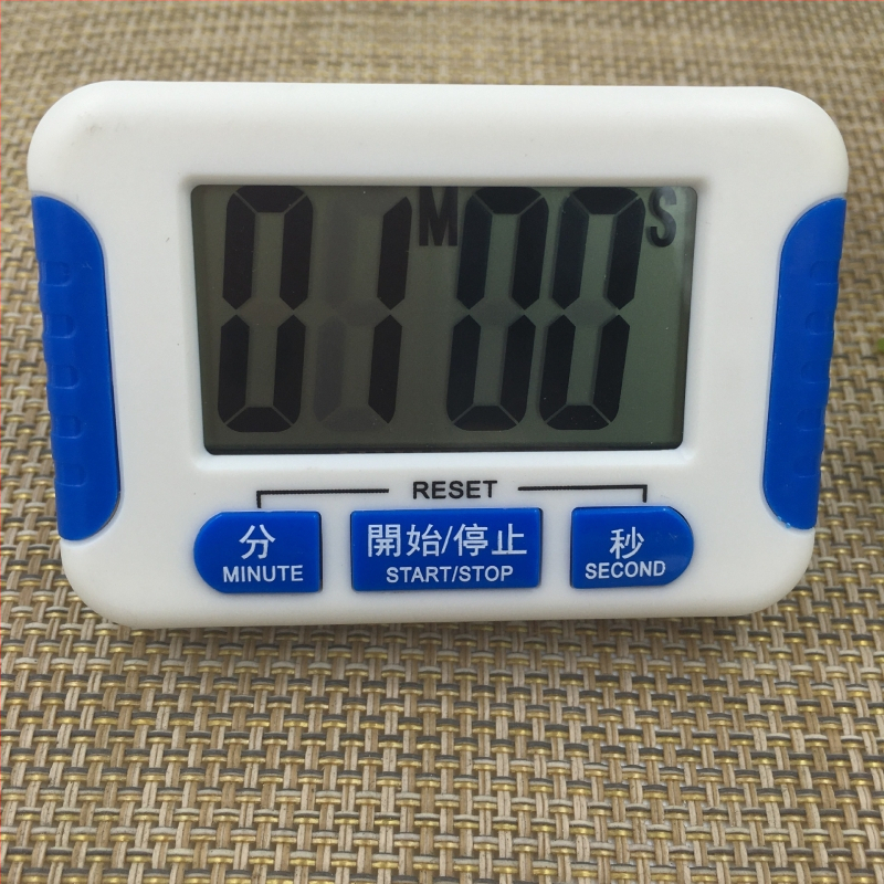 Cronometru de bucătărie electronic cu afișaj LCD, alarmă, alimentare cu baterie, mișcare electronică