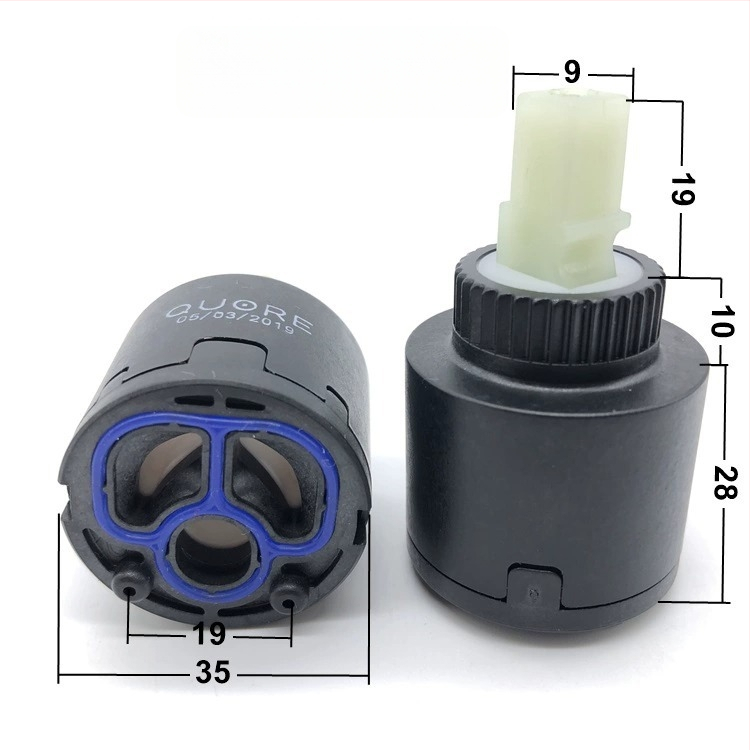 Jadrový ventil pre kuchynskú batériu – keramický disk, sprchová hlavica, horúca a studená voda, rýchle otvorenie, model 4496