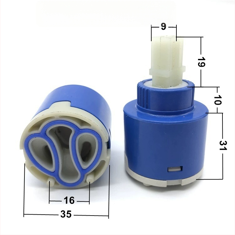 Jadrový ventil pre kuchynskú batériu – keramický disk, sprchová hlavica, horúca a studená voda, rýchle otvorenie, model 4496